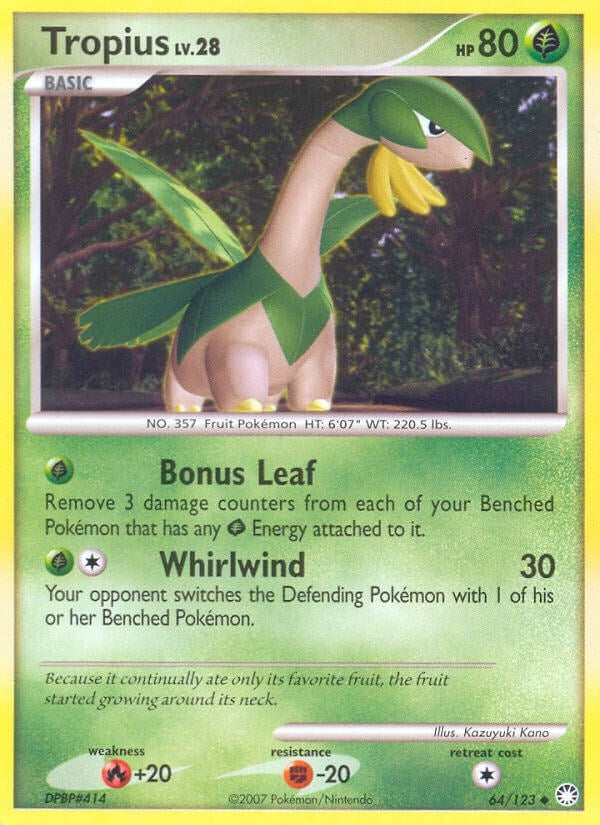 Image for Tropius (64/123) [Mysterious Treasures] - Pokemon