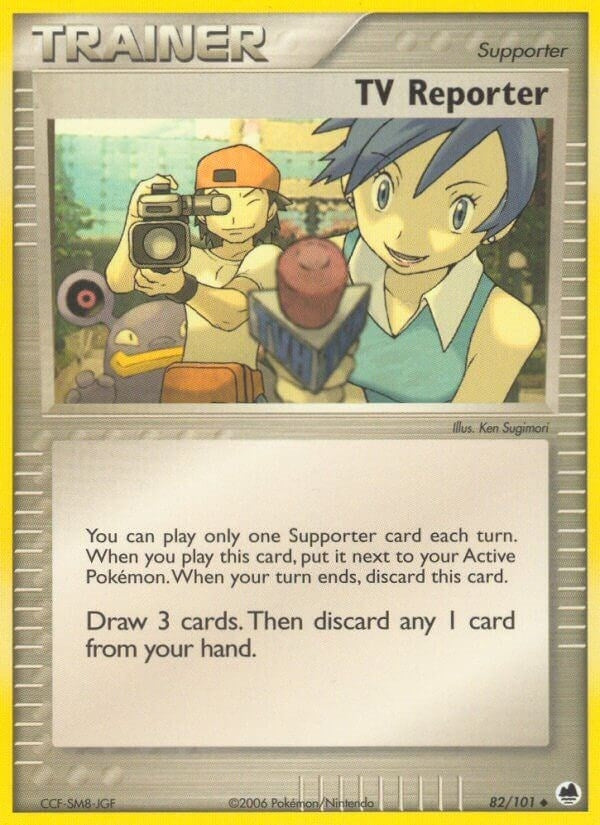 Image for TV Reporter (82/101) [Dragon Frontiers] - Pokemon