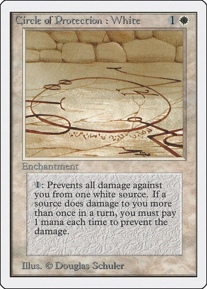 Image for Circle of Protection: White [Unlimited Edition] - Magic: The Gathering