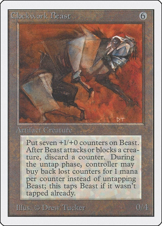 Image for Clockwork Beast [Unlimited Edition] - Magic: The Gathering