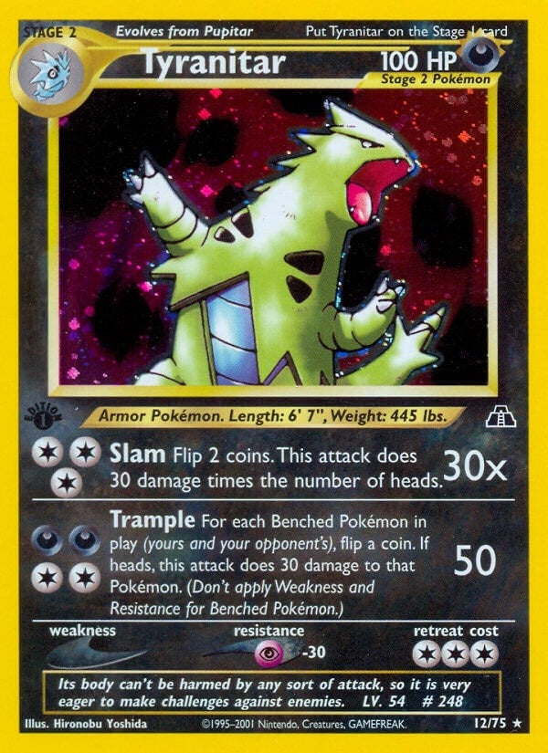 Image for Tyranitar (12) (12/75) [Neo Discovery] - Pokemon