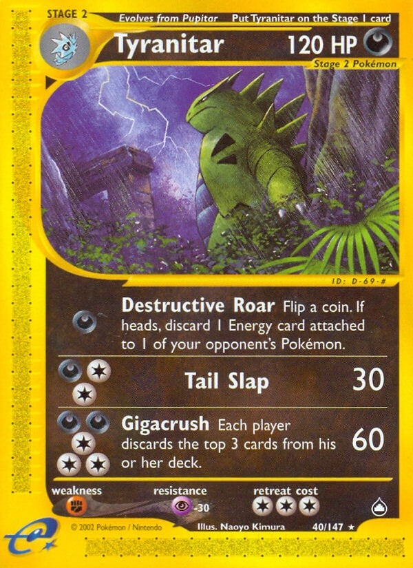 Image for Tyranitar (040/147) [Aquapolis] - Pokemon