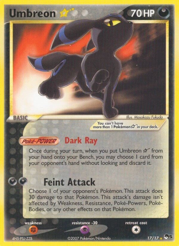 Image for Umbreon Star (017/017) [POP Series 5] - Pokemon
