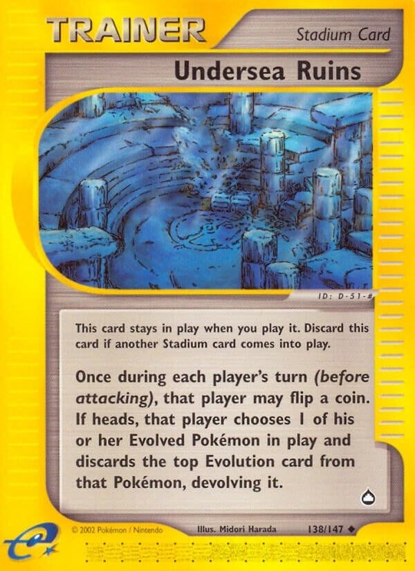 Image for Undersea Ruins (138/147) [Aquapolis] - Pokemon
