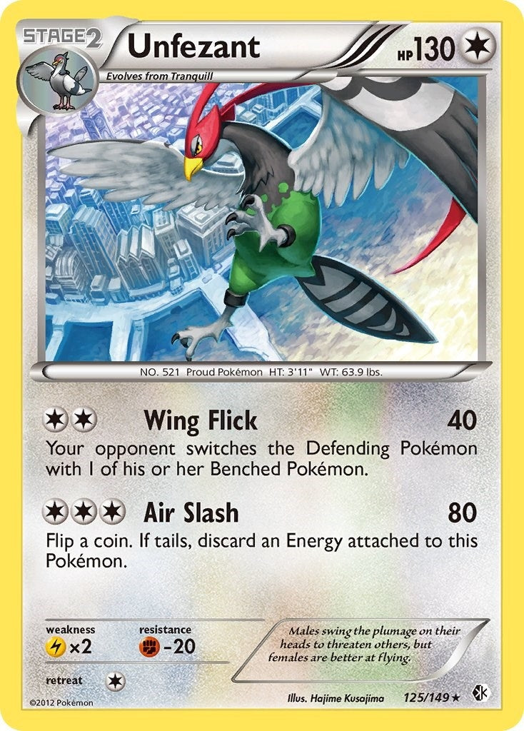 Image for Unfezant (125/149) [Boundaries Crossed] - Pokemon