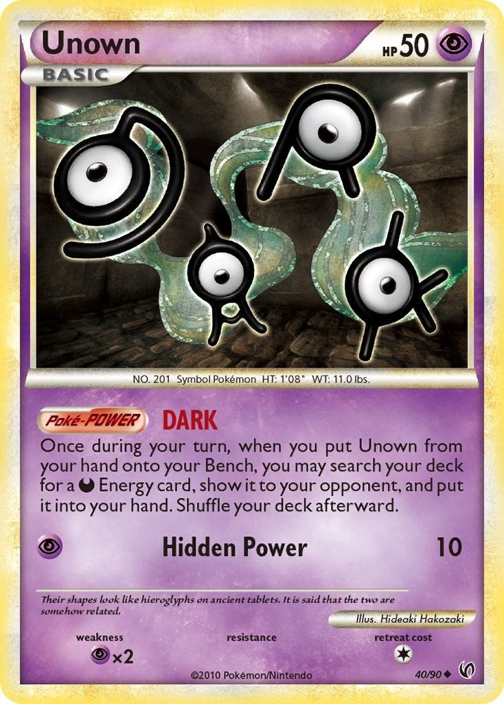 Image for Unown (40/90) [Undaunted] - Pokemon