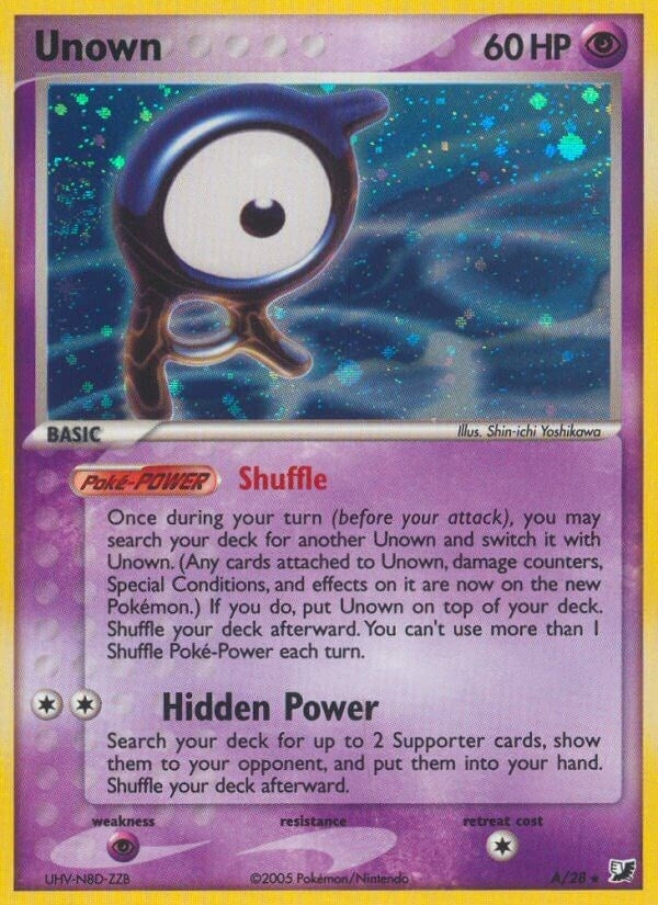 Image for Unown (A) (A/28) [Unseen Forces] - Pokemon