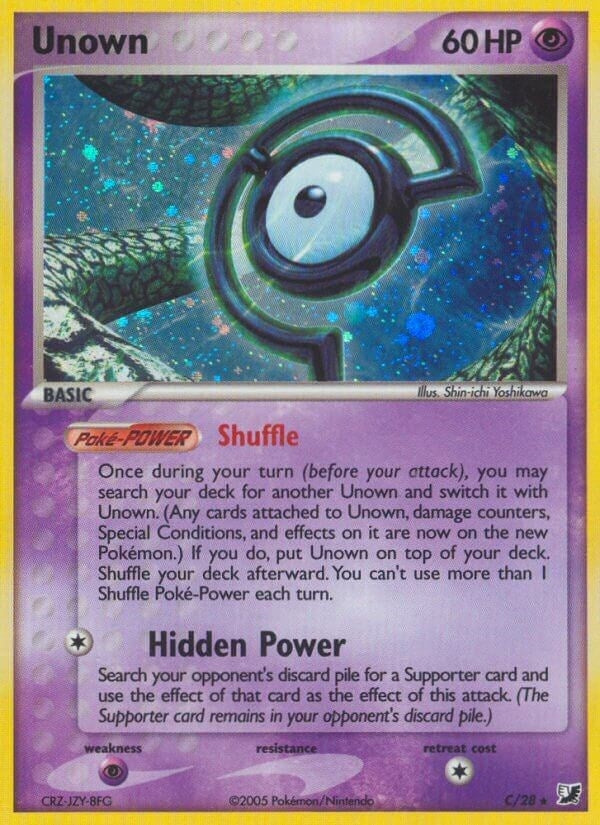 Image for Unown (C) (C/28) [Unseen Forces] - Pokemon