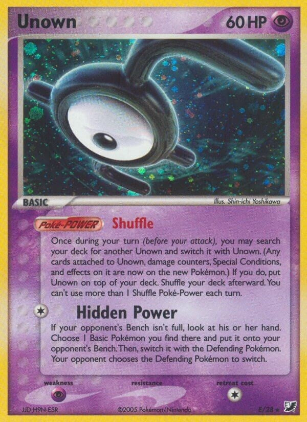 Image for Unown (E) (E/28) [Unseen Forces] - Pokemon