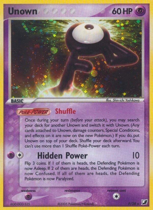 Image for Unown (F) (F/28) [Unseen Forces] - Pokemon