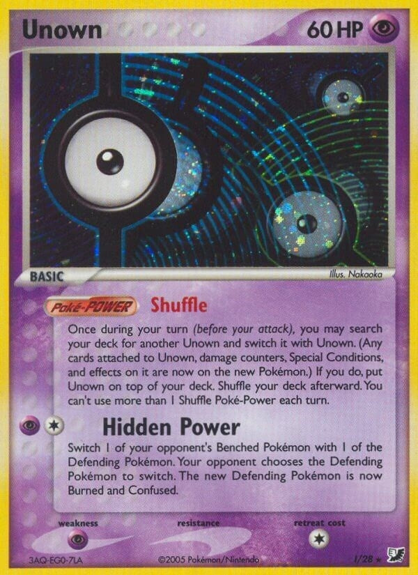Image for Unown (I) (I/28) [Unseen Forces] - Pokemon