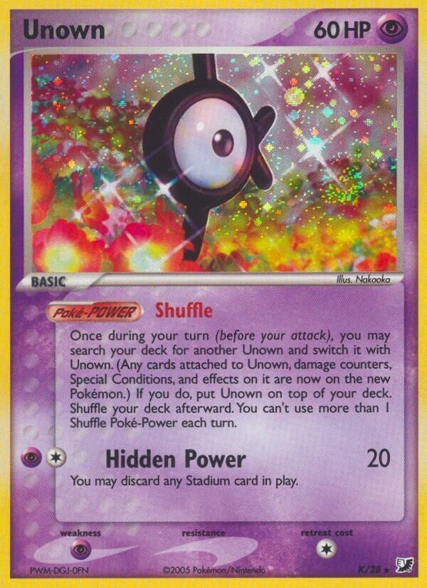 Image for Unown (K) (K/28) [Unseen Forces] - Pokemon