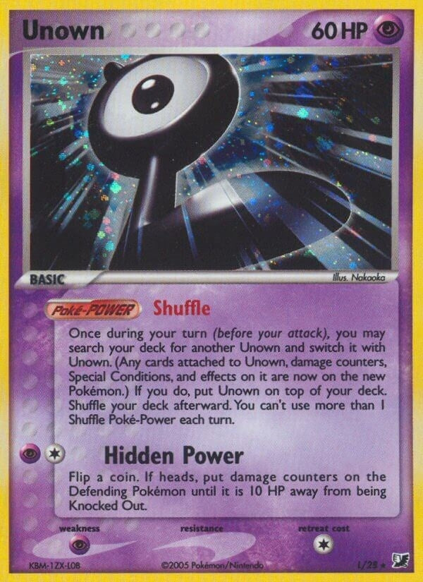 Image for Unown (L) (L/28) [Unseen Forces] - Pokemon