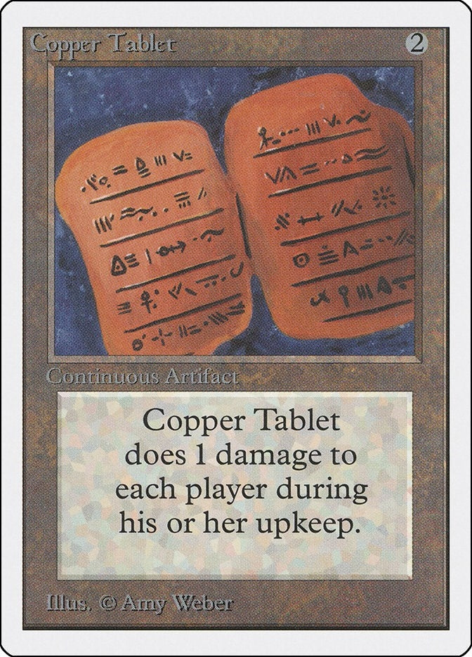 Image for Copper Tablet [Unlimited Edition] - Magic: The Gathering