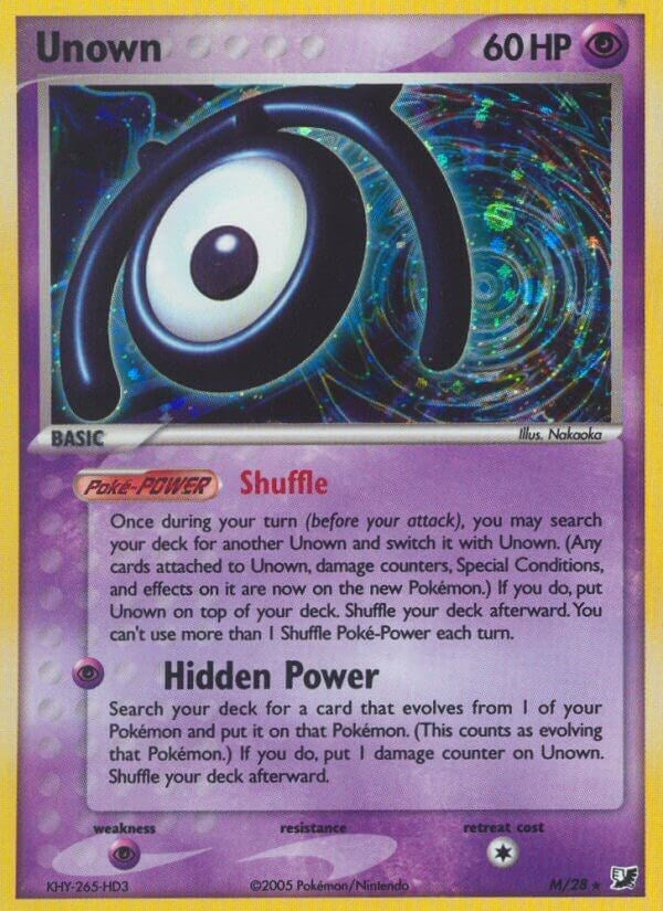 Image for Unown (M) (M/28) [Unseen Forces] - Pokemon