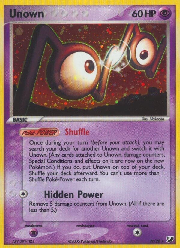 Image for Unown (N) (N/28) [Unseen Forces] - Pokemon
