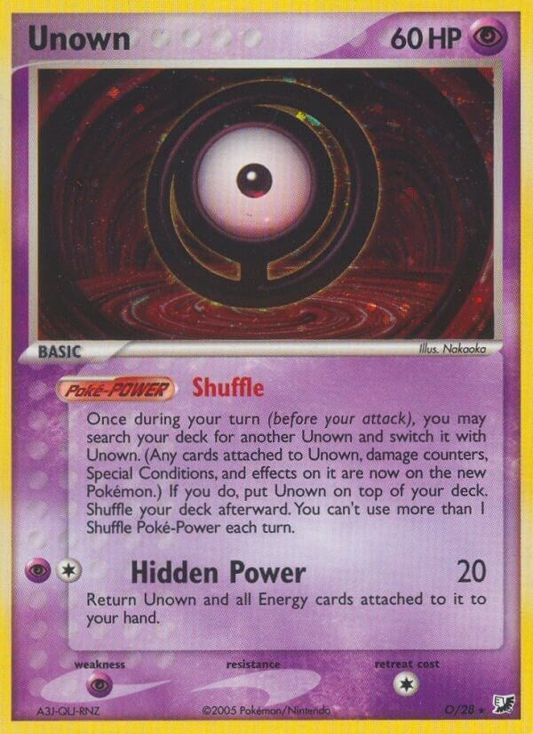 Image for Unown (O) (O/28) [Unseen Forces] - Pokemon