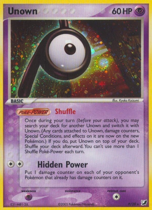 Image for Unown (P) (P/28) [Unseen Forces] - Pokemon