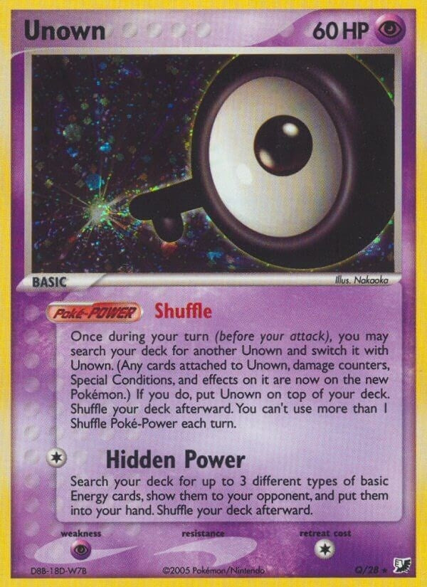 Image for Unown (Q) (Q/28) [Unseen Forces] - Pokemon