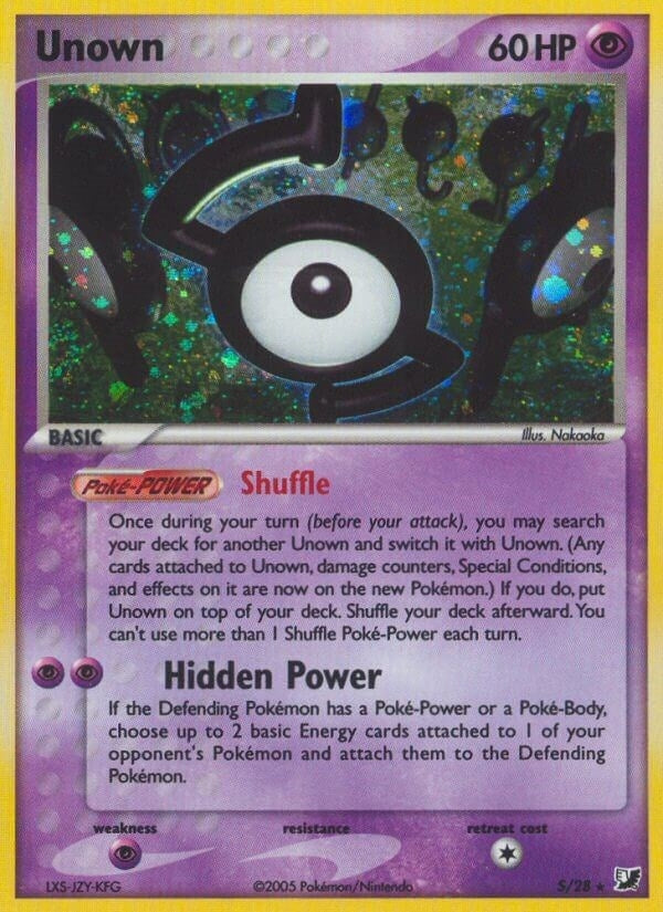 Image for Unown (S) (S/28) [Unseen Forces] - Pokemon