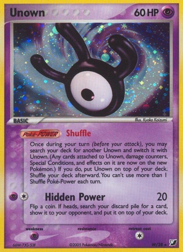 Image for Unown (W) (W/28) [Unseen Forces] - Pokemon
