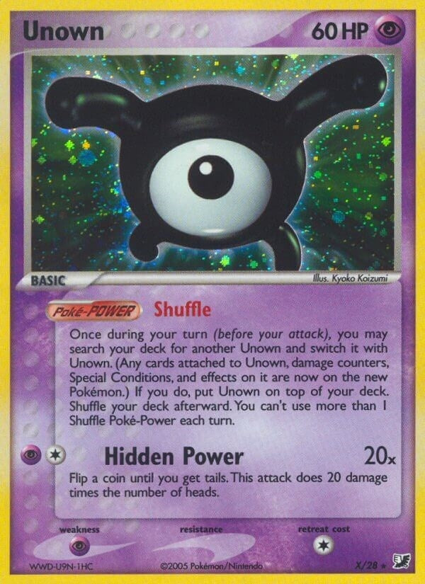 Image for Unown (X) (X/28) [Unseen Forces] - Pokemon