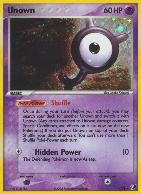 Image for Unown (Y) (Y/28) [Unseen Forces] - Pokemon
