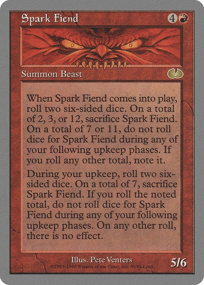 Image for Spark Fiend (51) [Unglued] - Magic: The Gathering