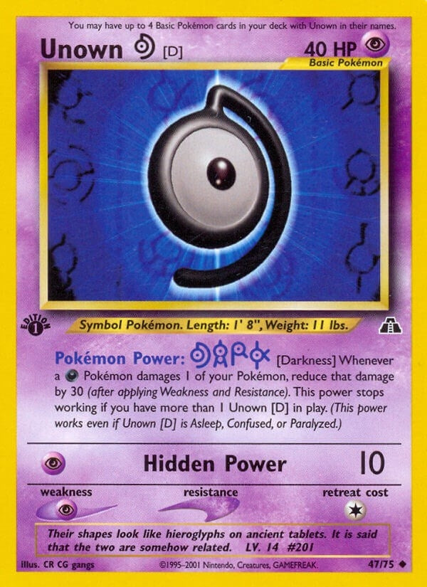 Image for Unown [D] (47/75) [Neo Discovery] - Pokemon