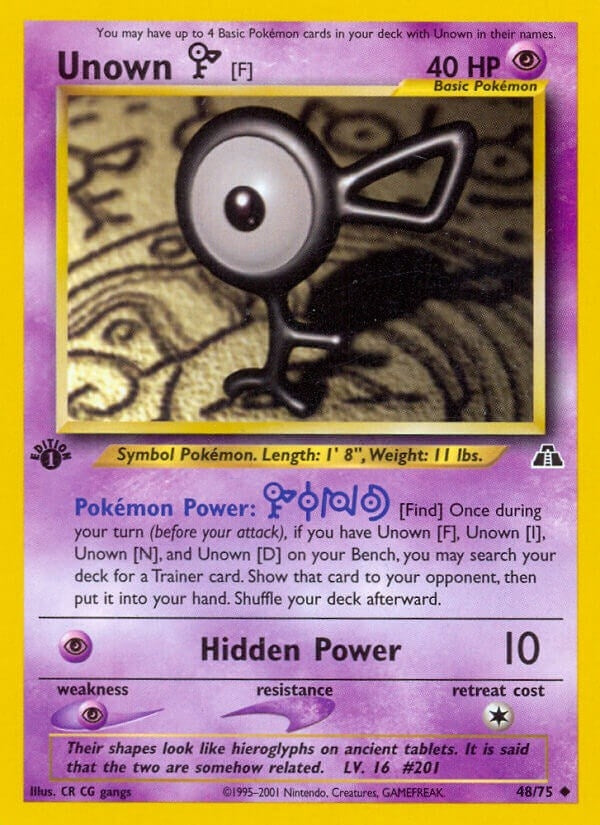 Image for Unown [F] (48/75) [Neo Discovery] - Pokemon