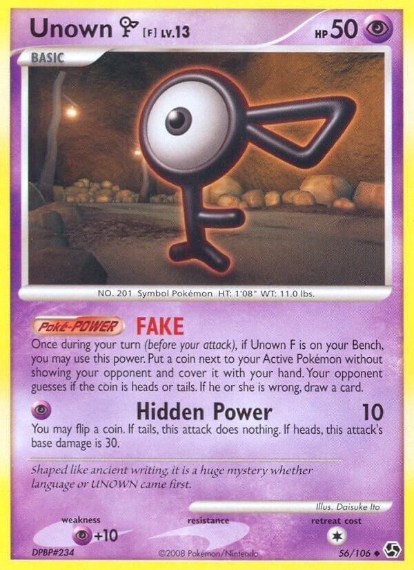 Image for Unown [F] (56/106) [Great Encounters] - Pokemon