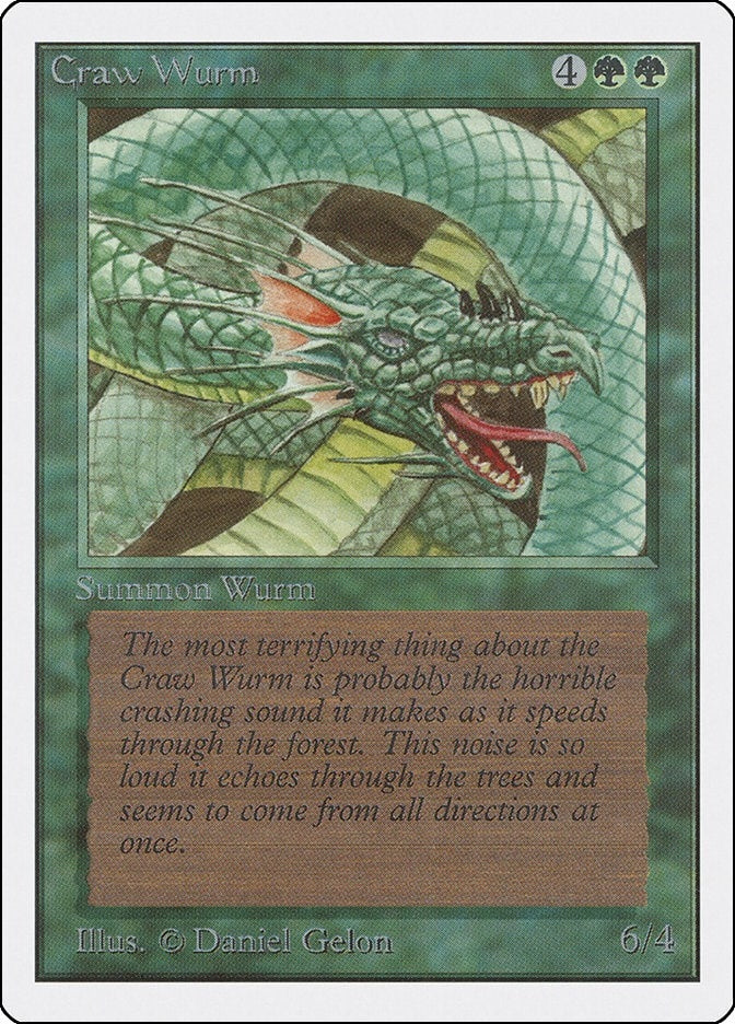 Image for Craw Wurm [Unlimited Edition] - Magic: The Gathering