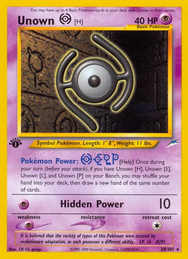 Image for Unown [H] (028/105) [Neo Destiny] - Pokemon
