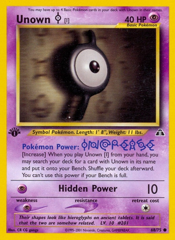 Image for Unown [I] (68/75) [Neo Discovery] - Pokemon