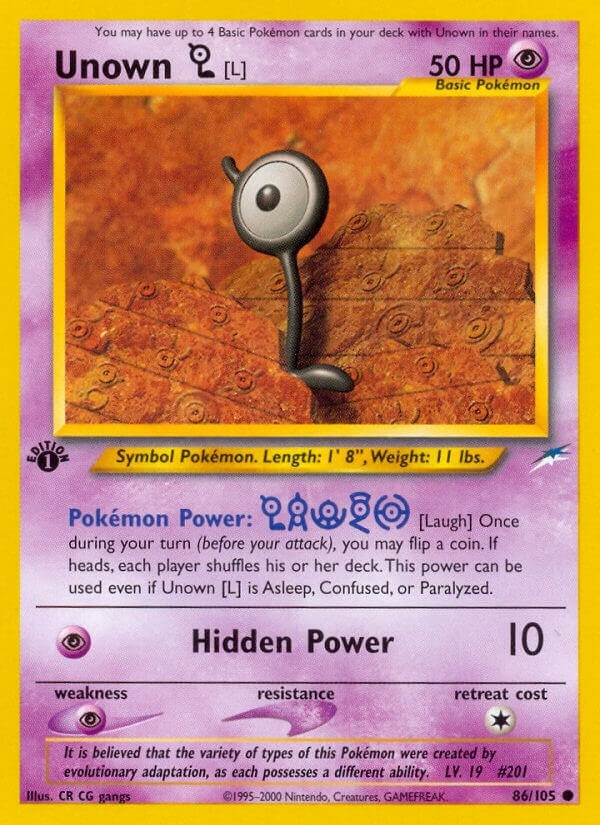 Image for Unown [L] (086/105) [Neo Destiny] - Pokemon