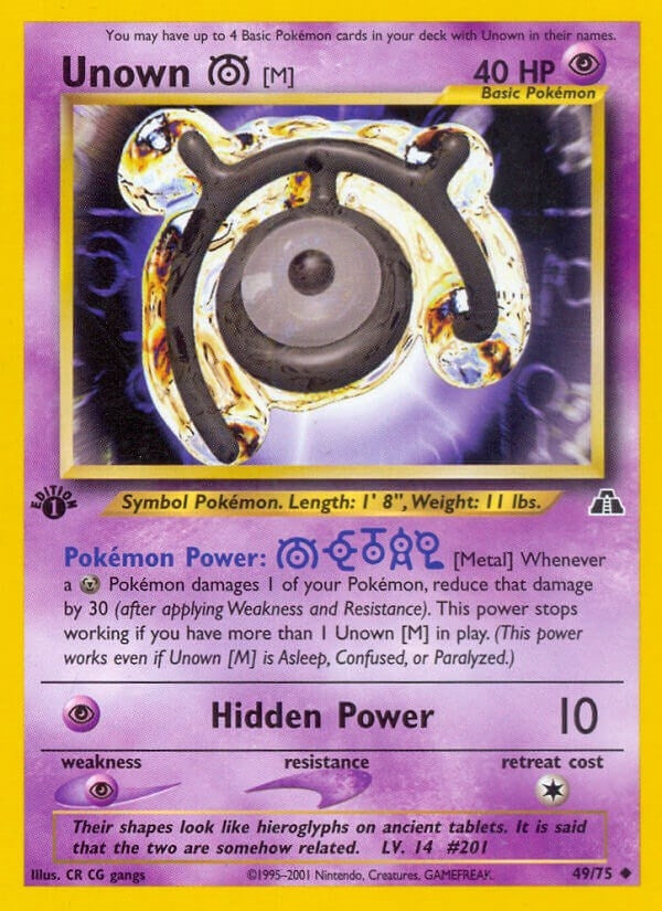 Image for Unown [M] (49/75) [Neo Discovery] - Pokemon