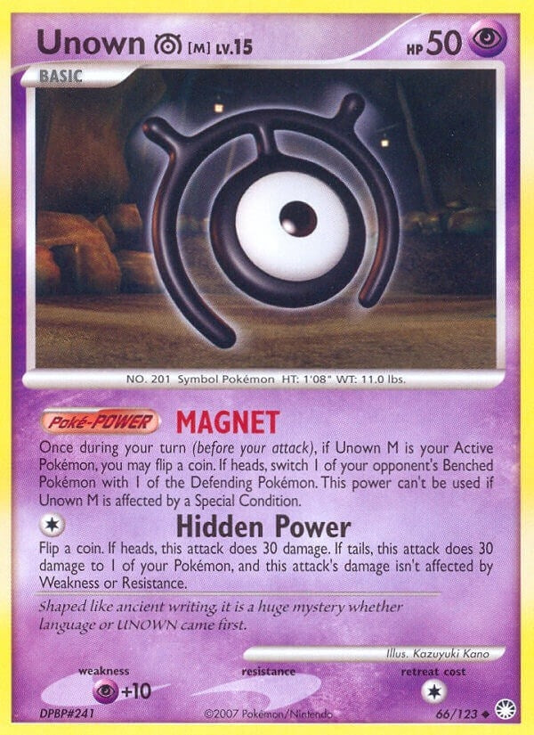 Image for Unown [M] (66/123) [Mysterious Treasures] - Pokemon