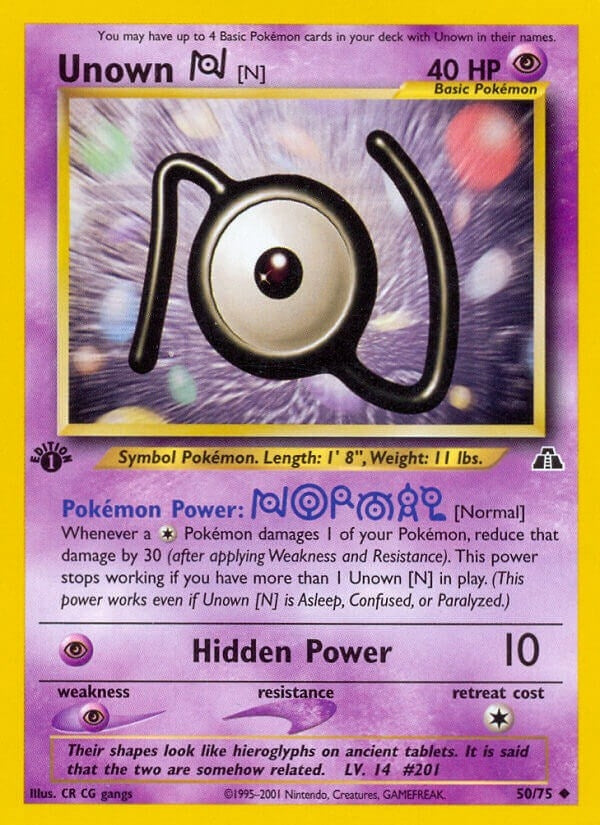 Image for Unown [N] (50/75) [Neo Discovery] - Pokemon