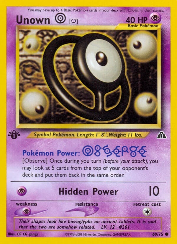 Image for Unown [O] (69/75) [Neo Discovery] - Pokemon