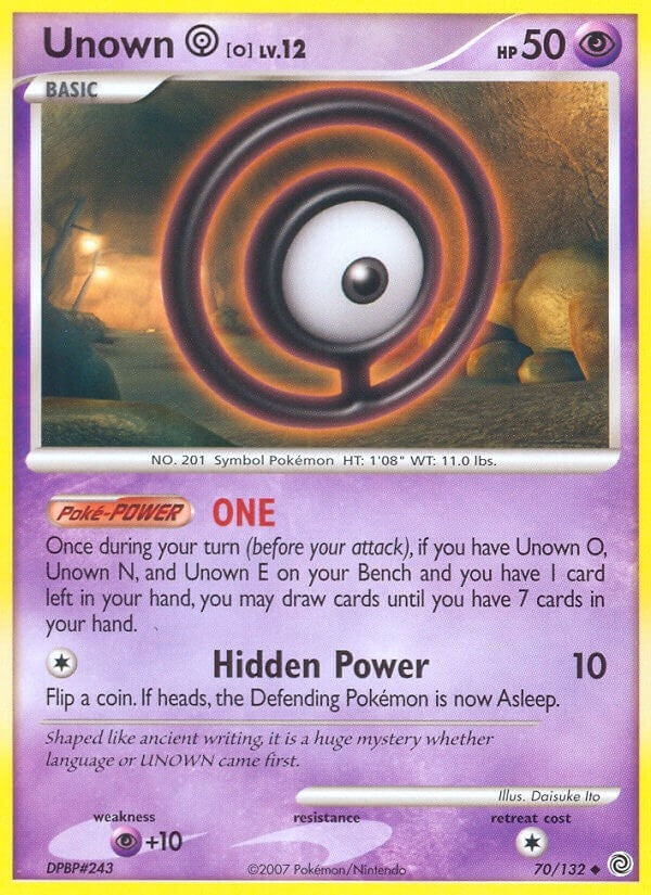 Image for Unown [O] (70/132) [Secret Wonders] - Pokemon