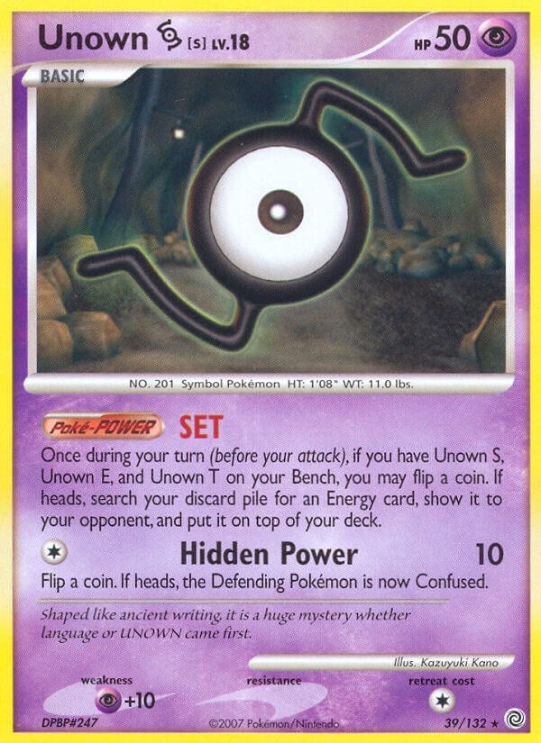 Image for Unown [S] (39/132) [Secret Wonders] - Pokemon