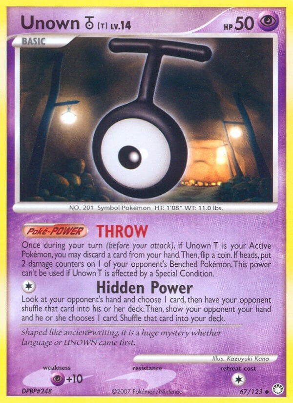 Image for Unown [T] (67/123) [Mysterious Treasures] - Pokemon
