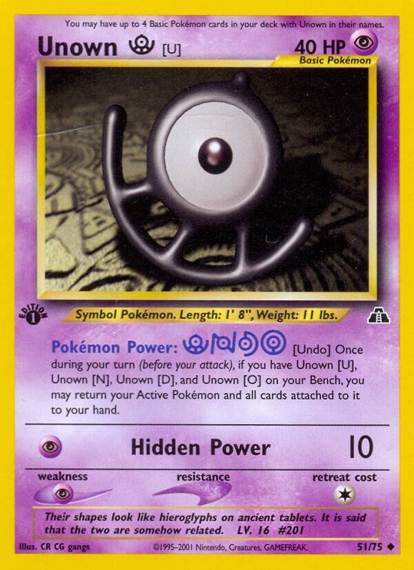 Image for Unown [U] (51/75) [Neo Discovery] - Pokemon