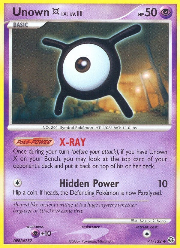 Image for Unown [X] (71/132) [Secret Wonders] - Pokemon
