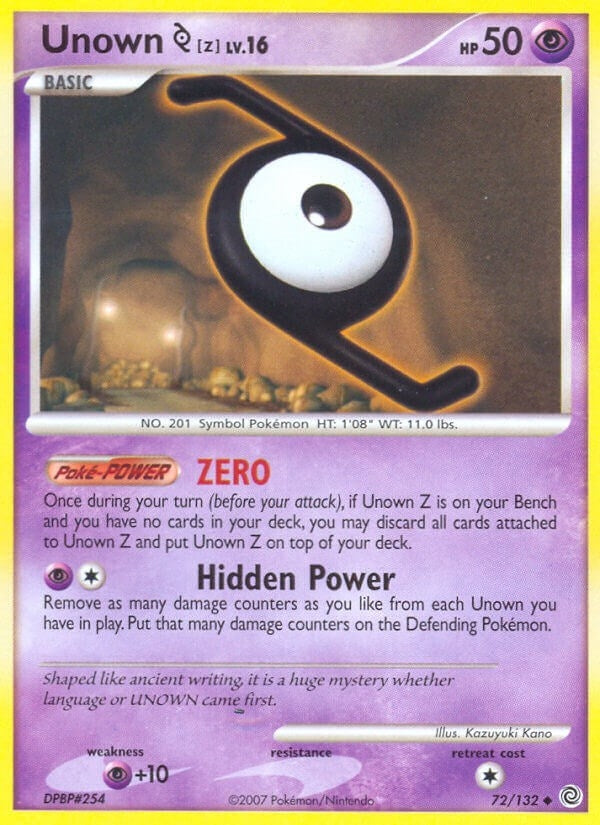 Image for Unown [Z] (72/132) [Secret Wonders] - Pokemon