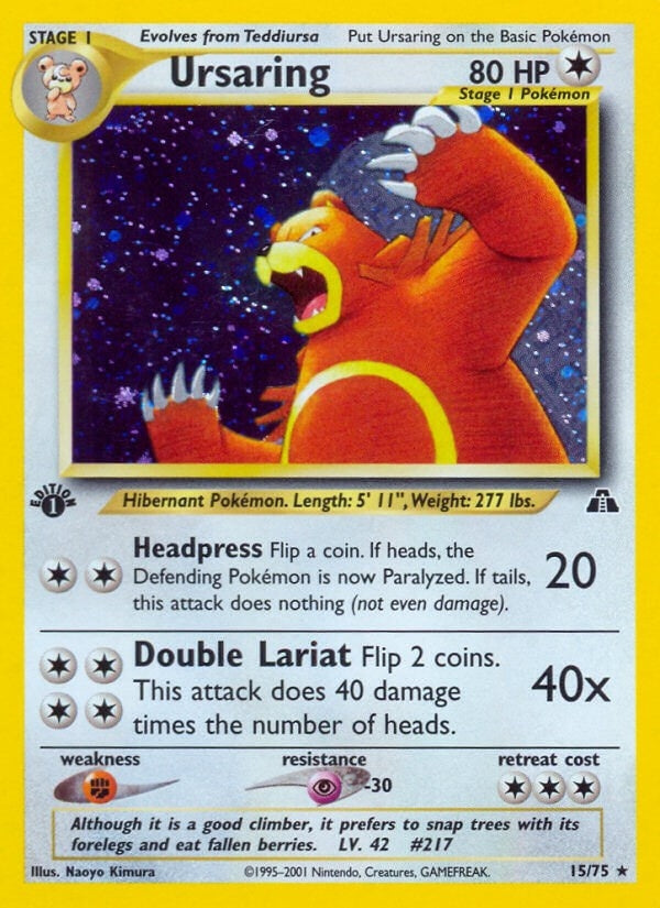Image for Ursaring (15) (15/75) [Neo Discovery] - Pokemon