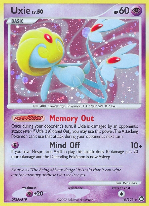 Image for Uxie (18/123) [Mysterious Treasures] - Pokemon