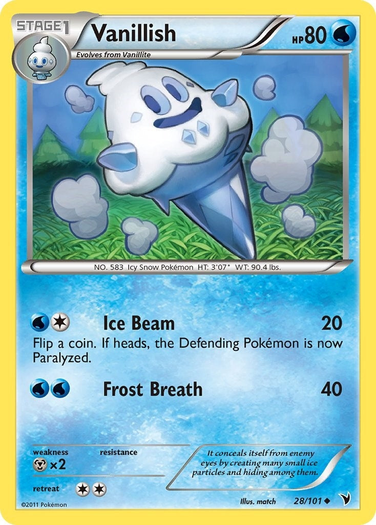 Image for Vanillish (28/101) [Noble Victories] - Pokemon