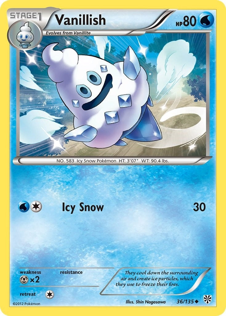 Image for Vanillish (36/135) [Plasma Storm] - Pokemon