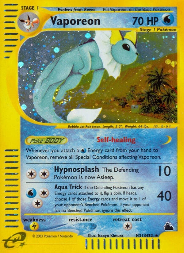 Image for Vaporeon (H31) (H31/H32) [Skyridge] - Pokemon